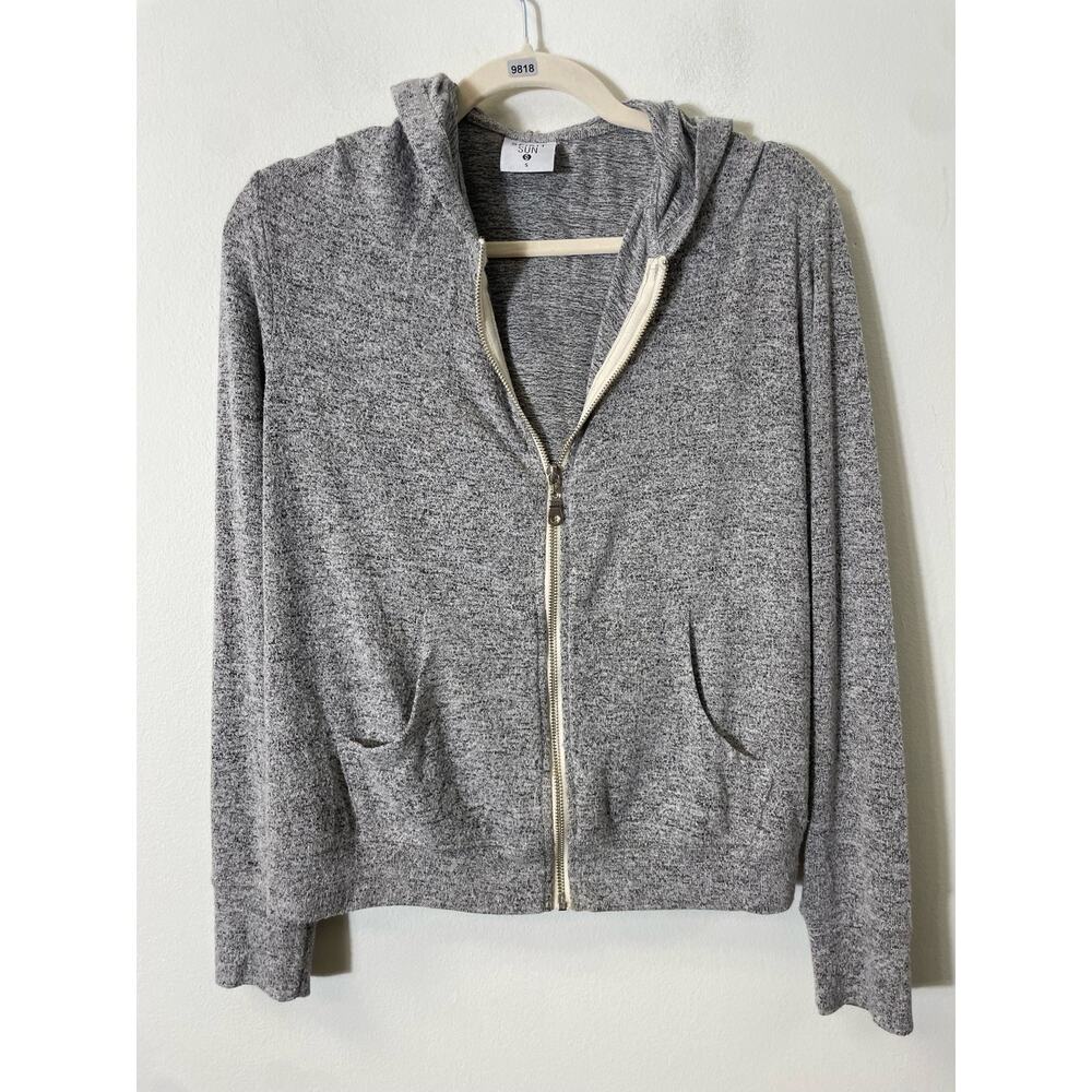 Spirit Sun Gray Heathered Hoodie Sz S